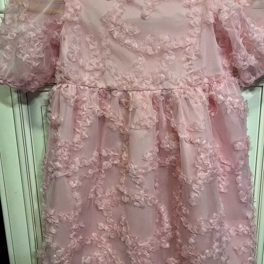 H&M toddler beautiful pink girls dress Sz 5